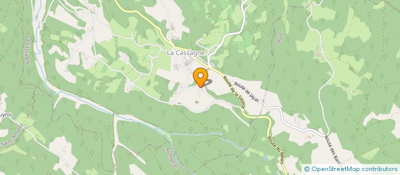 localisation de l'entreprise SCI LA BORDE  COLY-SAINT-AMAND