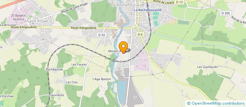 localisation de l'entreprise SCI LA BORDERIE  LA ROCHEFOUCAULD-EN-ANGOUMOIS