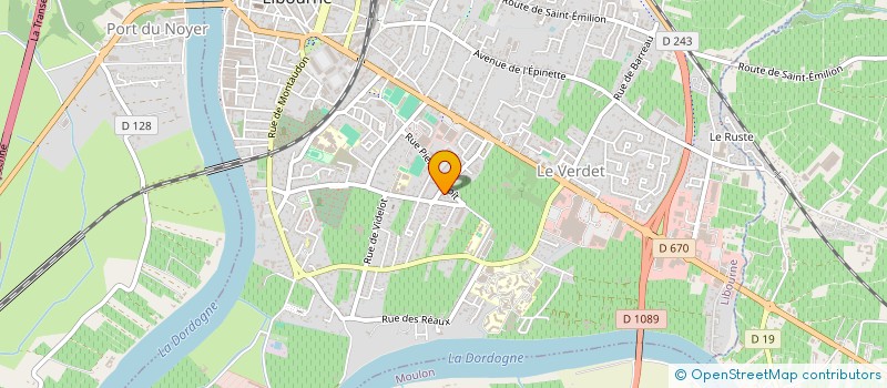 localisation de l'entreprise SCI LA BORDETTE  LIBOURNE