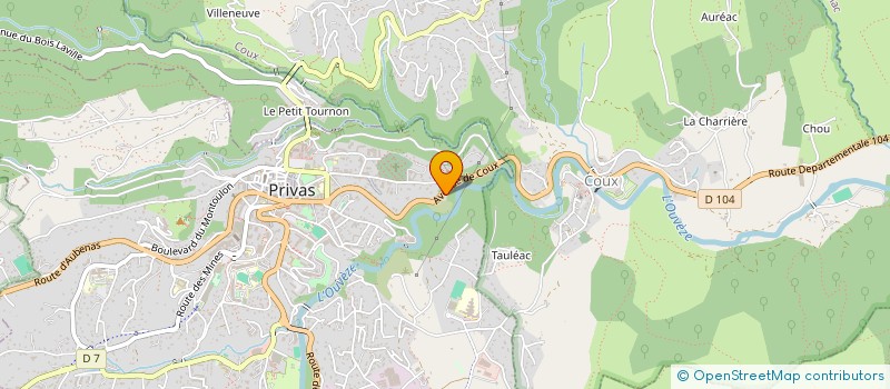 localisation de l'entreprise SCI LA BORIA  PRIVAS