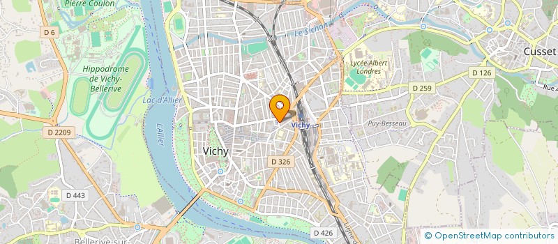 localisation de l'entreprise SCI LA BORIE à VICHY