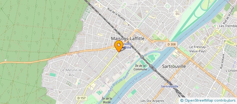 localisation de l'entreprise SCI LA BORIE  MAISONS-LAFFITTE