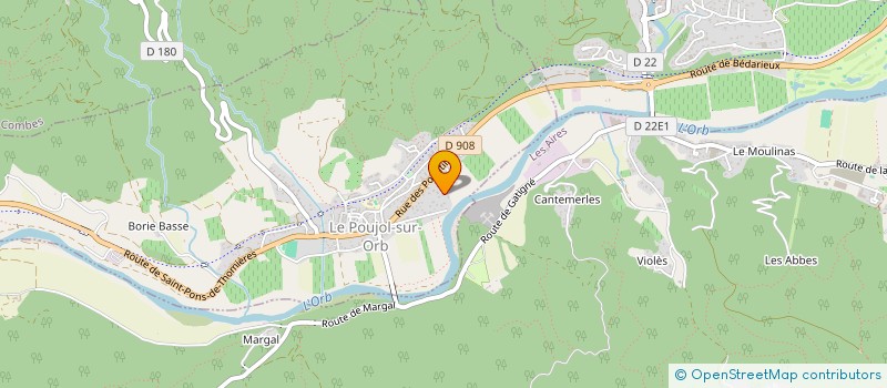 localisation de l'entreprise SCI LA BORIE  LE POUJOL-SUR-ORB