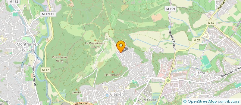 localisation de l'entreprise SCI LA BORIE  CLAPIERS