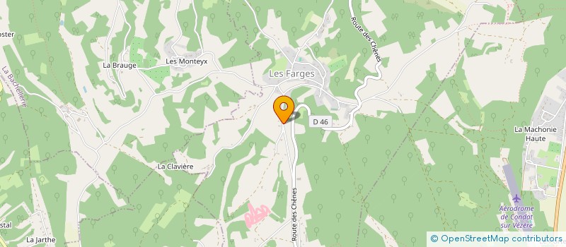 localisation de l'entreprise SCI LA BORIE  AURIAC-DU-PERIGORD
