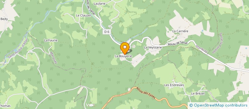 localisation de l'entreprise SCI LA BORIE D'ANNIE à MARQUAY