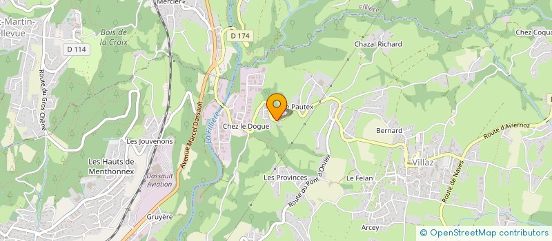 localisation de l'entreprise SCI LA BORNANDINE  VILLAZ