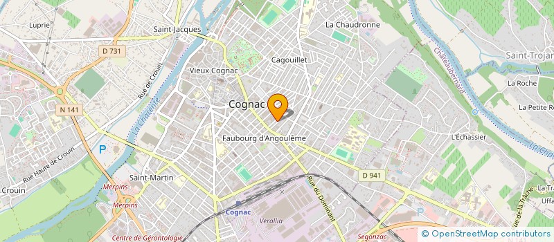 localisation de l'entreprise SCI LA BORNE 103 à COGNAC