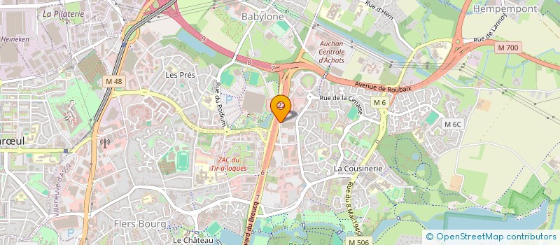 localisation de l'entreprise SCI LA BORNE DE L ESPOIR  VILLENEUVE-D'ASCQ