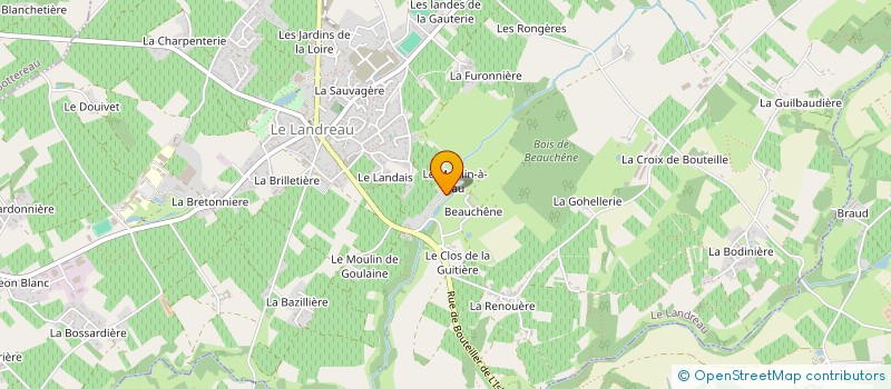 localisation de l'entreprise SCI LA BOSSARDIERE  LE LANDREAU