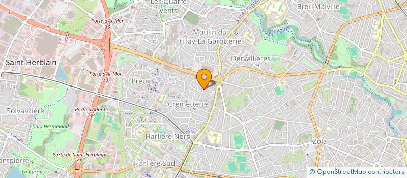 localisation de l'entreprise SCI LA BOTTE D ASPERGES  SAINT-HERBLAIN