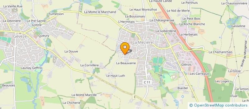 localisation de l'entreprise SCI LA BOU'LE  LA MEZIERE