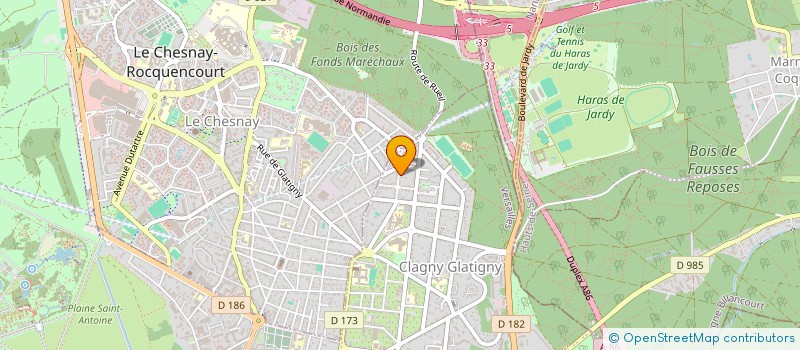 localisation de l'entreprise SCI LA BOUCHE EN COEUR à VERSAILLES