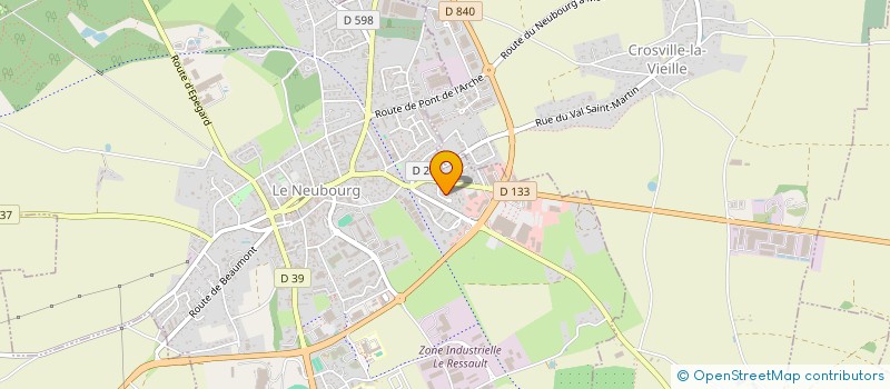 localisation de l'entreprise SCI LA BOUCHERIE ARTISANALE  LE NEUBOURG