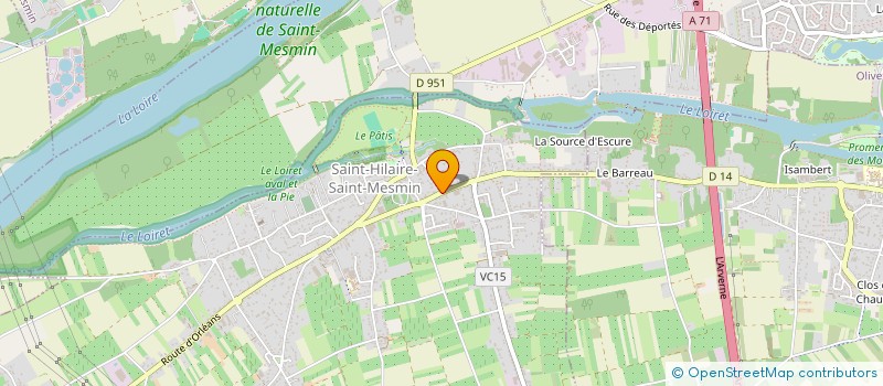 localisation de l'entreprise SCI LA BOUCHETIERE à SAINT-HILAIRE-SAINT-MESMIN