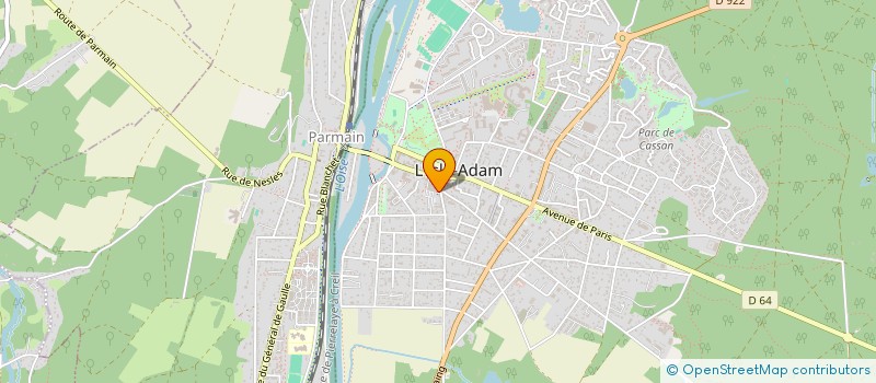 localisation de l'entreprise SCI LA BOUCLE ACTIVITE  L'ISLE-ADAM