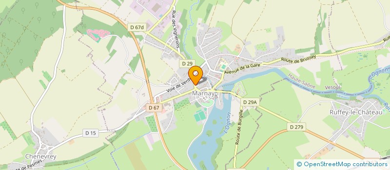 localisation de l'entreprise SCI LA BOUELIERE  MARNAY