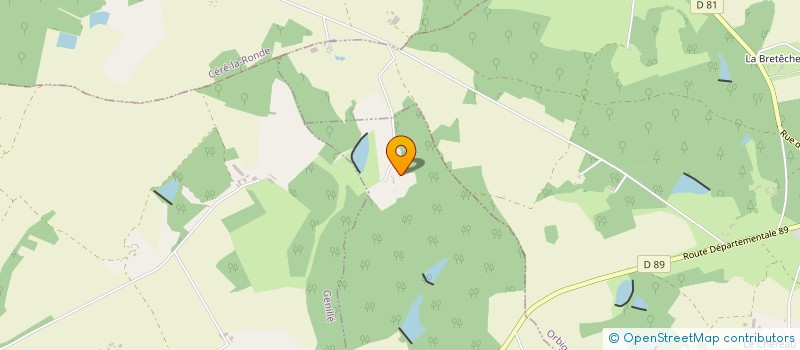 localisation de l'entreprise SCI LA BOUFFERIE à ORBIGNY