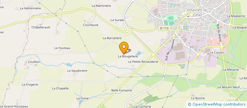 localisation de l'entreprise SCI LA BOUGELIERE  VILLAINES-LA-JUHEL