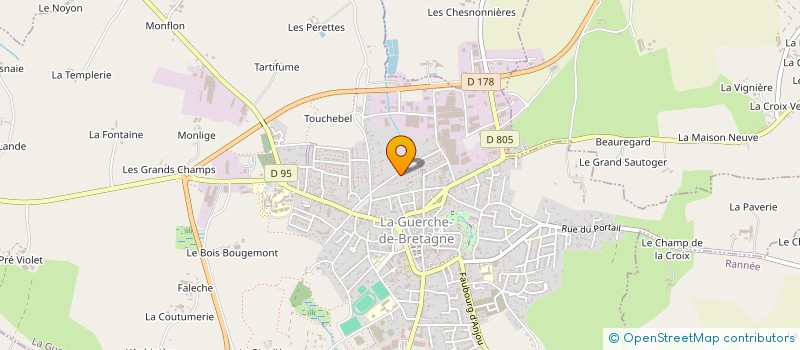 localisation de l'entreprise SCI LA BOUGEOIRE  LA GUERCHE-DE-BRETAGNE