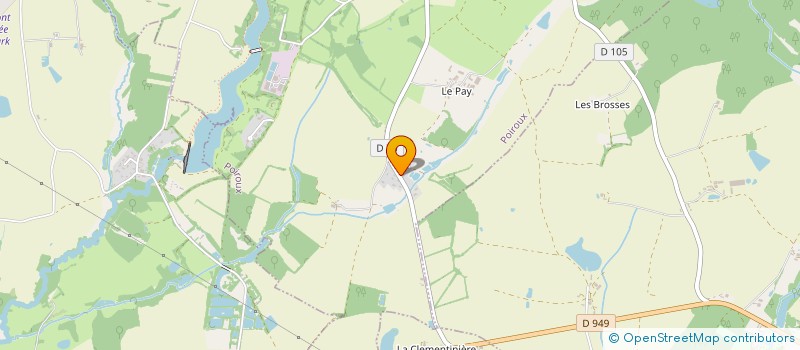 localisation de l'entreprise SCI LA BOUGERIE  POIROUX