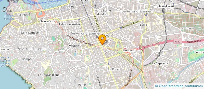 localisation de l'entreprise SCI LA BOUGIE  MARSEILLE