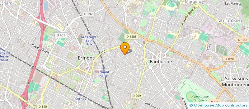 localisation de l'entreprise SCI LA BOUGIE BLEUE à EAUBONNE