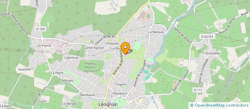 localisation de l'entreprise SCI LA BOUHUME  LEOGNAN