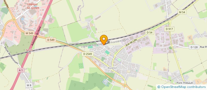 localisation de l'entreprise SCI LA BOULANGE  AVELIN