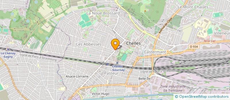 localisation de l'entreprise SCI LA BOULANGE  CHELLES