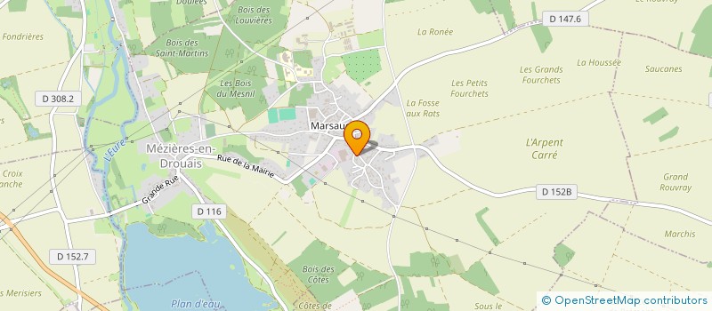 localisation de l'entreprise SCI LA BOULANGE à MEZIERES-EN-DROUAIS