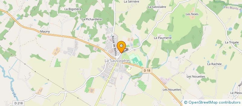 localisation de l'entreprise SCI LA BOULANGERIE à LES MONTS-D'ANDAINE
