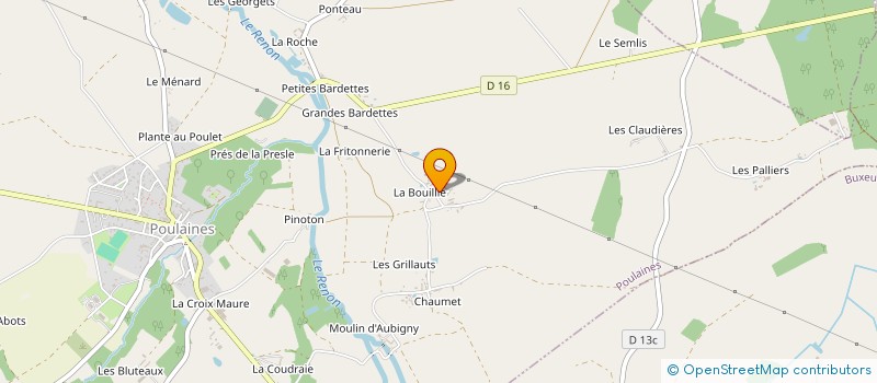 localisation de l'entreprise SCI LA BOULAYE à ANJOUIN