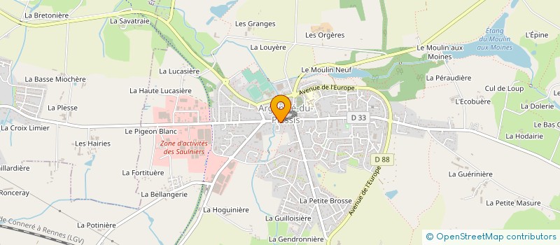 localisation de l'entreprise SCI LA BOULE D'OR  ARGENTRE-DU-PLESSIS