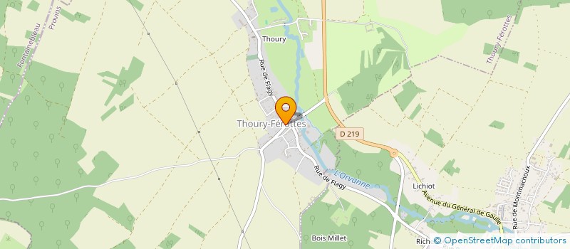 localisation de l'entreprise SCI LA BOULE D'OR  THOURY-FEROTTES