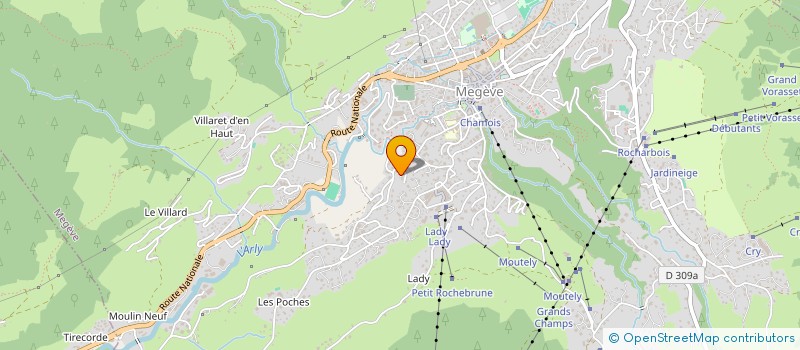 localisation de l'entreprise SCI LA BOULE DE NEIGE à MEGEVE
