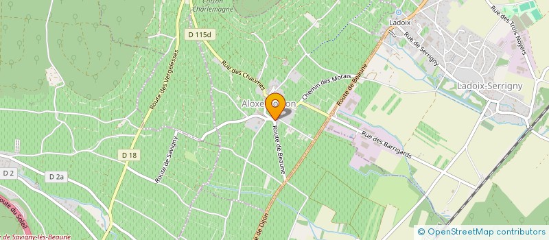 localisation de l'entreprise SCI LA BOULOTTE  ALOXE-CORTON