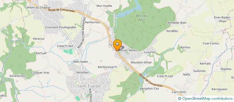 localisation de l'entreprise SCI LA BOUQUINERIE  SAINT-EVARZEC