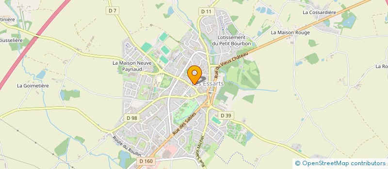 localisation de l'entreprise SCI LA BOURDALLIERE  ESSARTS-EN-BOCAGE