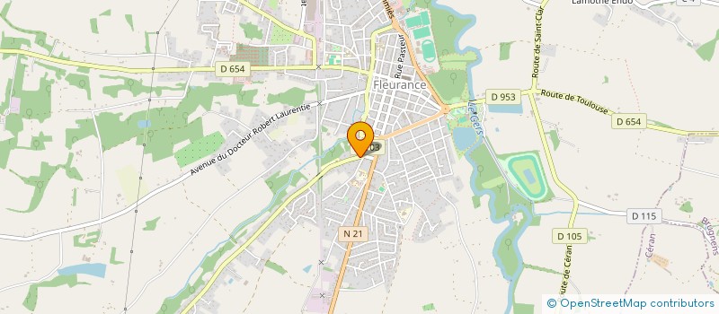 localisation de l'entreprise SCI LA BOURDETTE  FLEURANCE