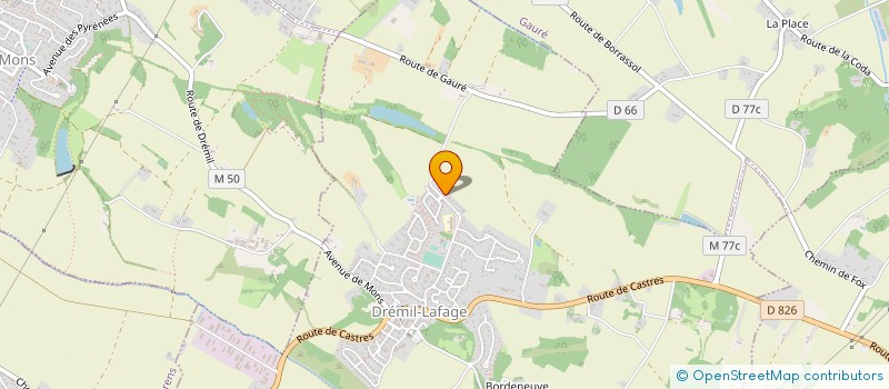 localisation de l'entreprise SCI LA BOURDETTE  DREMIL-LAFAGE