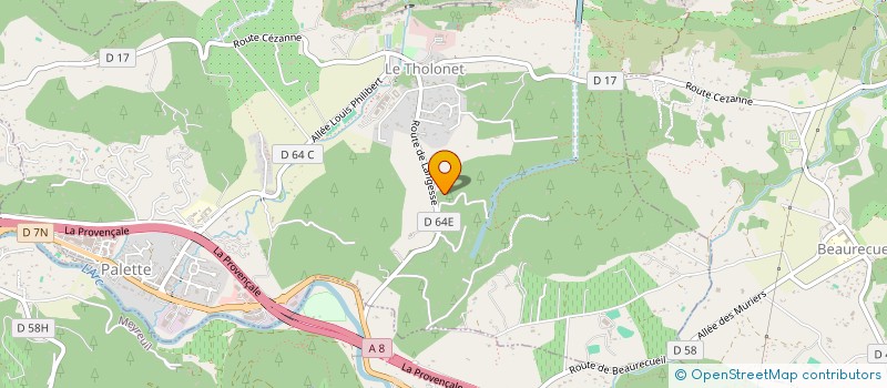 localisation de l'entreprise SCI LA BOURDONNAIS  LE THOLONET