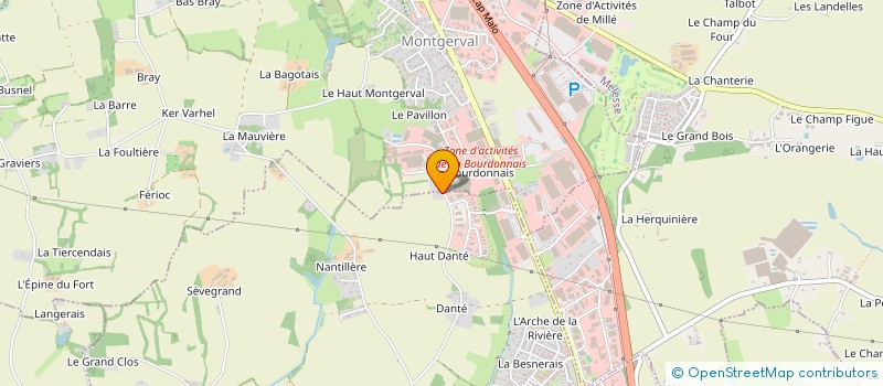 localisation de l'entreprise SCI LA BOURDONNAIS  LA MEZIERE