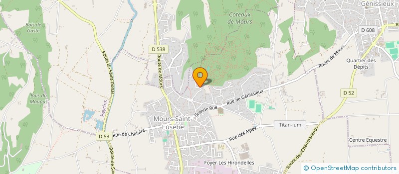 localisation de l'entreprise SCI LA BOURGADE  MOURS-SAINT-EUSEBE