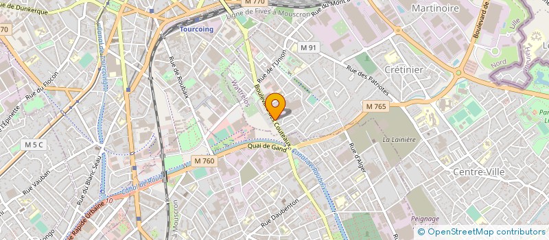 localisation de l'entreprise SCI LA BOURGOGNE  WATTRELOS