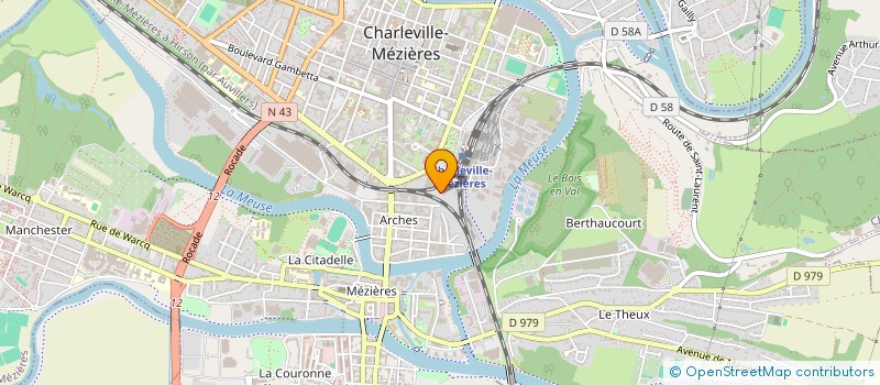 localisation de l'entreprise SCI LA BOURGUIGNONNE  CHARLEVILLE-MEZIERES