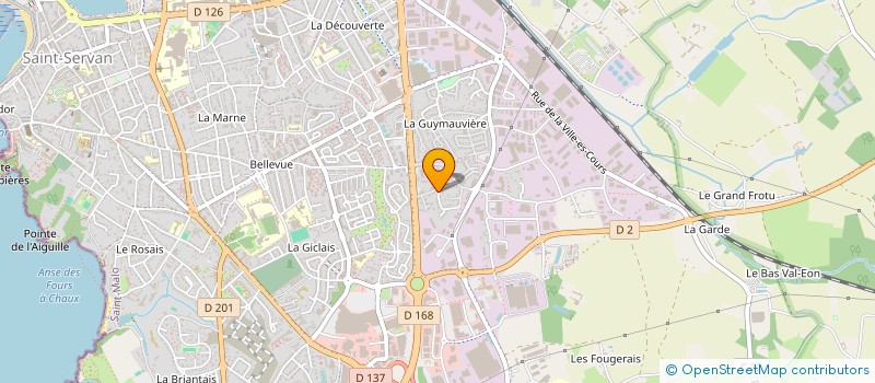 localisation de l'entreprise SCI LA BOURRELAIS  SAINT-MALO