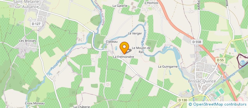 localisation de l'entreprise SCI LA BOUSSINIERE à GENNES-VAL-DE-LOIRE