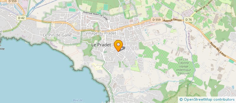 localisation de l'entreprise SCI LA BOUSSOLE  LE PRADET