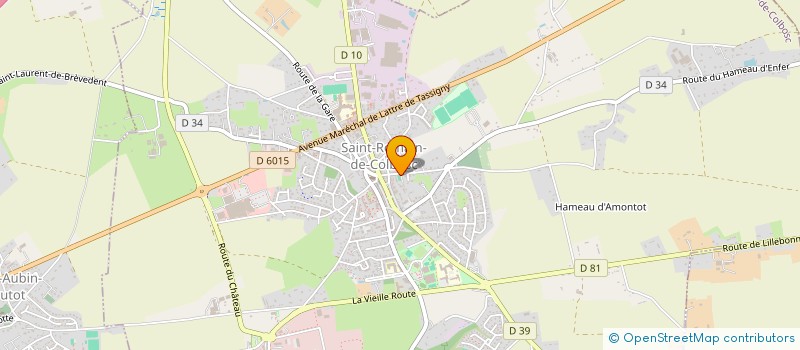 localisation de l'entreprise SCI LA BOUTRESSE  SAINT-ROMAIN-DE-COLBOSC